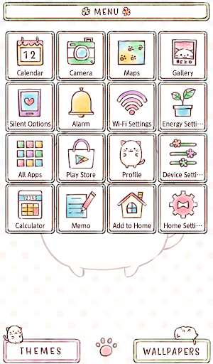 Roly Poly Cats Theme +HOME - عکس برنامه موبایلی اندروید