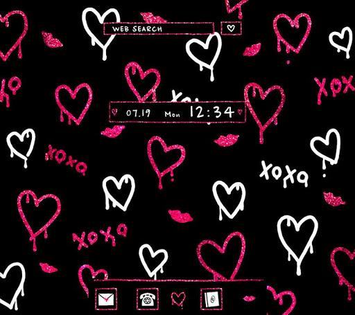 Glitter Hearts  Wallpaper - عکس برنامه موبایلی اندروید