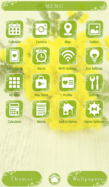 Cute Theme-Mimosa Flowers- - Image screenshot of android app