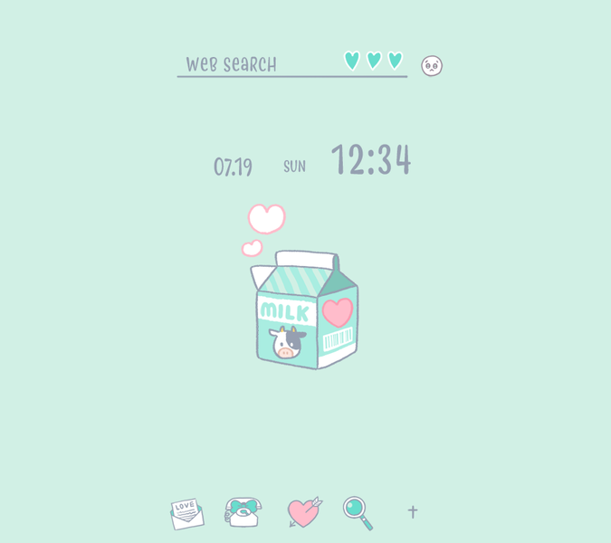 Pastel Milk Theme +HOME - Image screenshot of android app