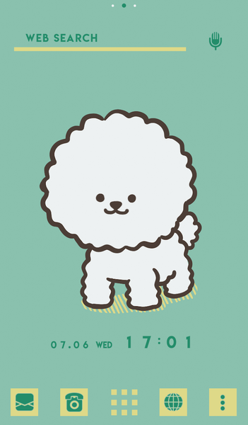 Fluffy Puppy Theme +HOME - Image screenshot of android app