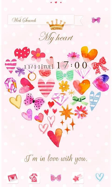 Cute Wallpaper My heart - عکس برنامه موبایلی اندروید