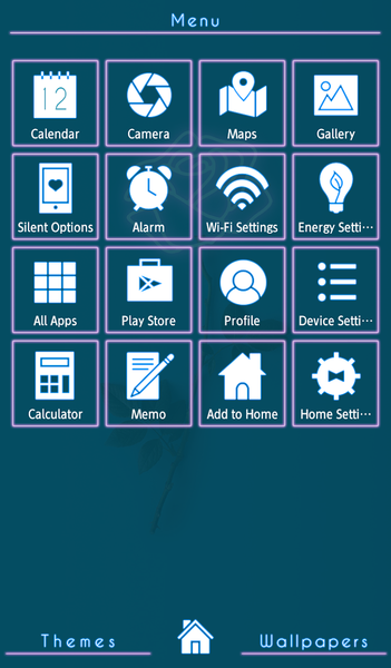 Neon Rose Theme +HOME - Image screenshot of android app