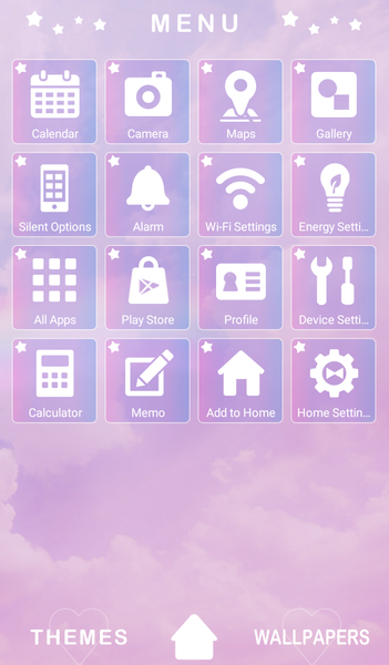 Rainbow Sky Theme +HOME - Image screenshot of android app