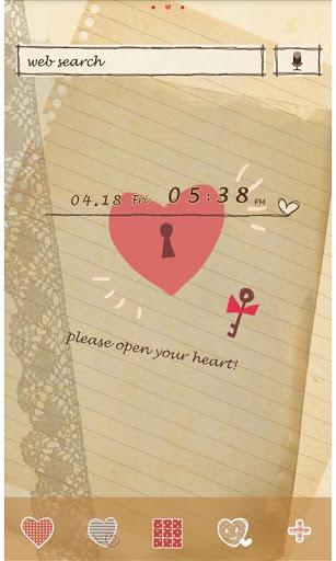 Cute Theme-Open Your Heart- - عکس برنامه موبایلی اندروید