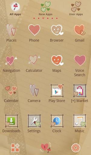 Cute Theme-Open Your Heart- - Image screenshot of android app