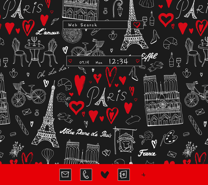Paris Pattern Theme +HOME - عکس برنامه موبایلی اندروید