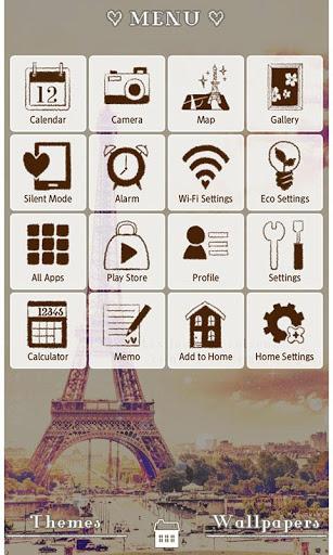 Eiffel Tower Theme-Paris sky- - Image screenshot of android app