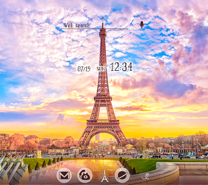 Parisian Twilight Theme - Image screenshot of android app