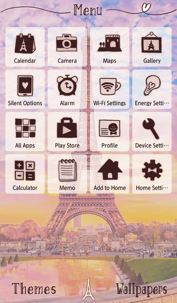 Parisian Twilight Theme - Image screenshot of android app