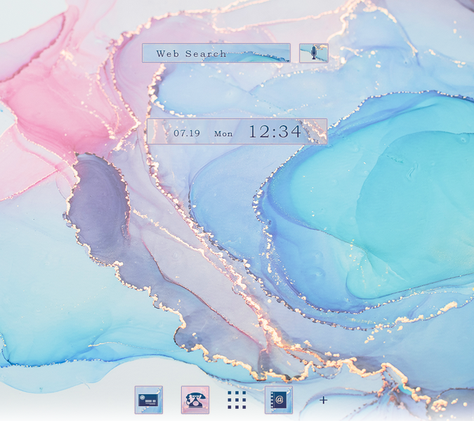 Pastel Marble Theme +HOME - Image screenshot of android app