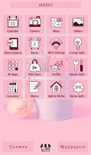 Pastel Macarons Theme - Image screenshot of android app