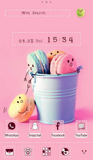 Pastel Macarons Theme - Image screenshot of android app