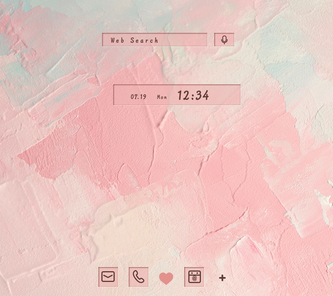 Pink Pastels Theme +HOME - عکس برنامه موبایلی اندروید