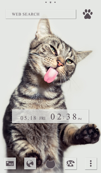 Cat Licks Theme - Image screenshot of android app