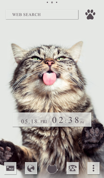 Cat Licks Theme - Image screenshot of android app