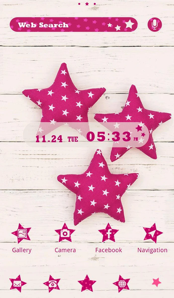 Pink Stars wallpaper - Image screenshot of android app