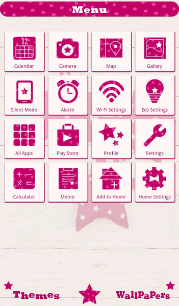 Pink Stars wallpaper - Image screenshot of android app