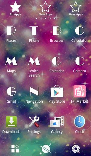 Galaxy Theme Pink Universe - Image screenshot of android app