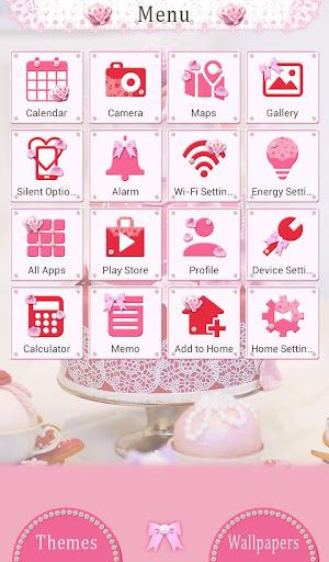 Pink Wedding Cake Theme - Image screenshot of android app