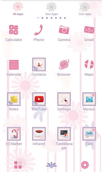 Calming Flowers Theme +HOME - عکس برنامه موبایلی اندروید