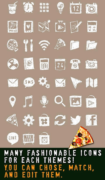 Stylish wallpaper-Pizza Time!- - عکس برنامه موبایلی اندروید