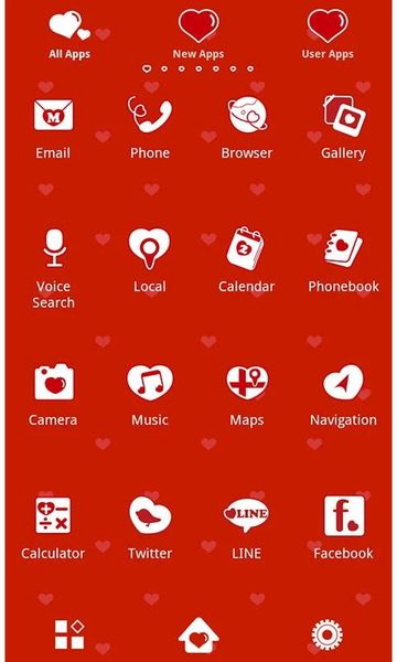 Cute Wallpaper Polka Hearts - Image screenshot of android app