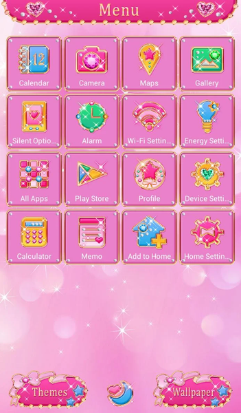 Princess Icons Theme +HOME - Image screenshot of android app