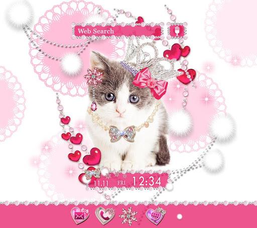 Princess Kitty Theme +HOME - Image screenshot of android app