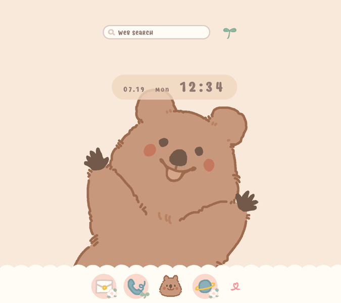 Quokka Theme +HOME - عکس برنامه موبایلی اندروید