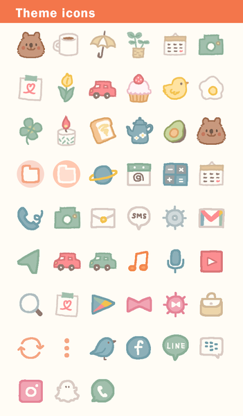 Quokka Theme +HOME - عکس برنامه موبایلی اندروید