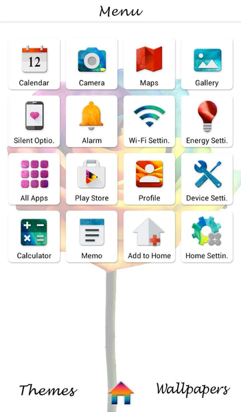 Rainbow Rose +HOME Theme - Image screenshot of android app