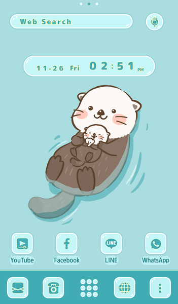 Sea Otter Family - Image screenshot of android app