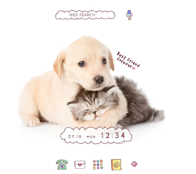 Puppy and Kitten Theme - عکس برنامه موبایلی اندروید
