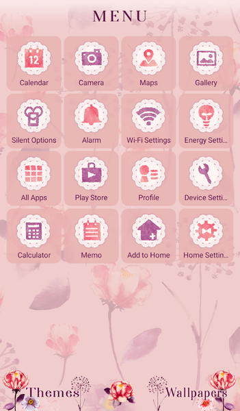 Retro Flower Pattern +HOME - Image screenshot of android app