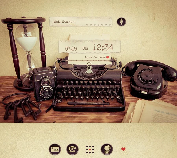 Retro  Wallpaper-Typewriter- - عکس برنامه موبایلی اندروید
