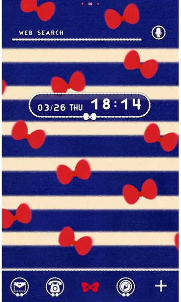 Blue Theme Ribbons and Stripes - Image screenshot of android app