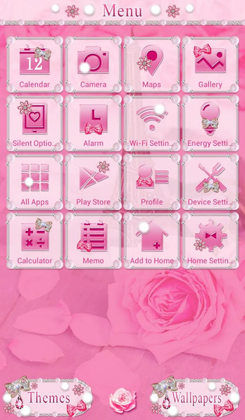 Roses & Paris Theme +HOME - Image screenshot of android app