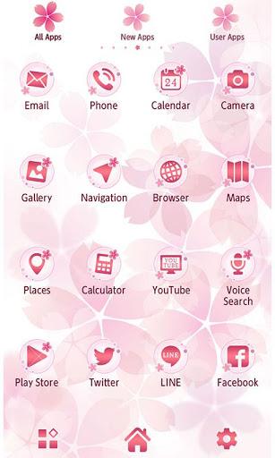 Pink Wallpaper-Sakura Print- - Image screenshot of android app