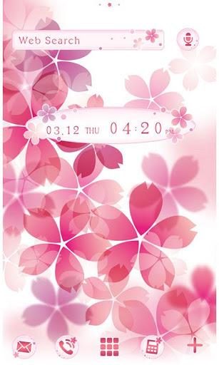 Pink Wallpaper-Sakura Print- - Image screenshot of android app