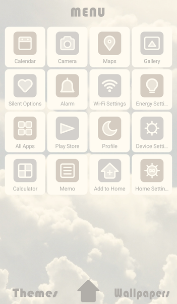 Simple Clouds Theme +HOME - Image screenshot of android app