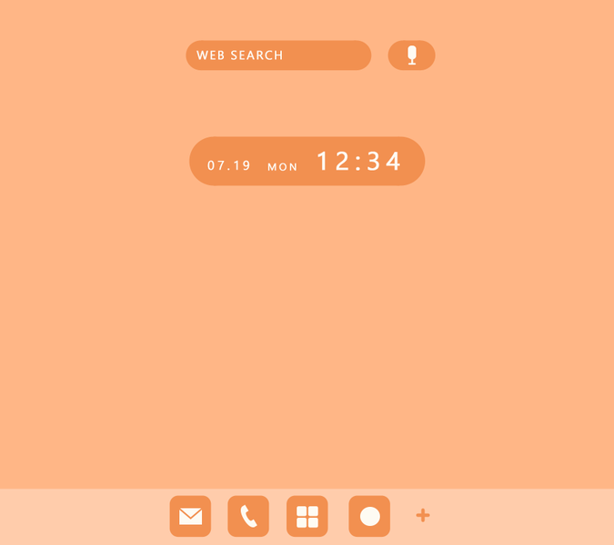 Simple Pastel Color (Apricot) - Image screenshot of android app