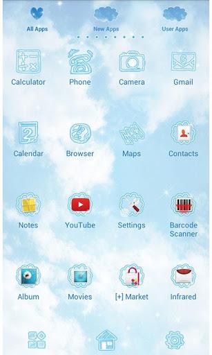 Cute Theme-Sky Above- - Image screenshot of android app