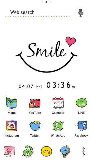 Simple Theme Smile Friends - عکس برنامه موبایلی اندروید