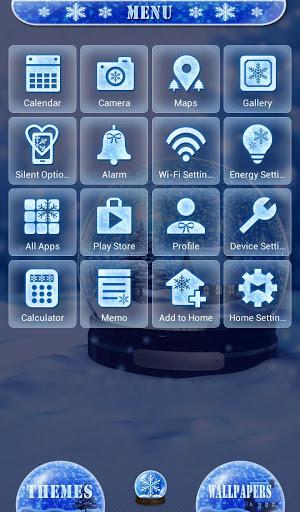 Snow Globe Theme +HOME - عکس برنامه موبایلی اندروید