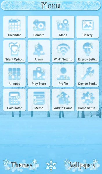 Snow Tree Theme - Image screenshot of android app
