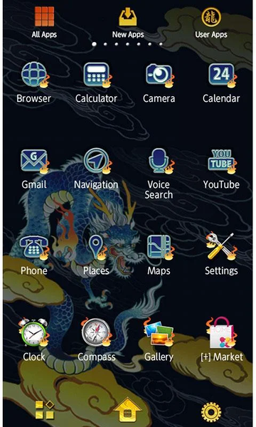 Indigo Blue Dragon Wallpaper - عکس برنامه موبایلی اندروید