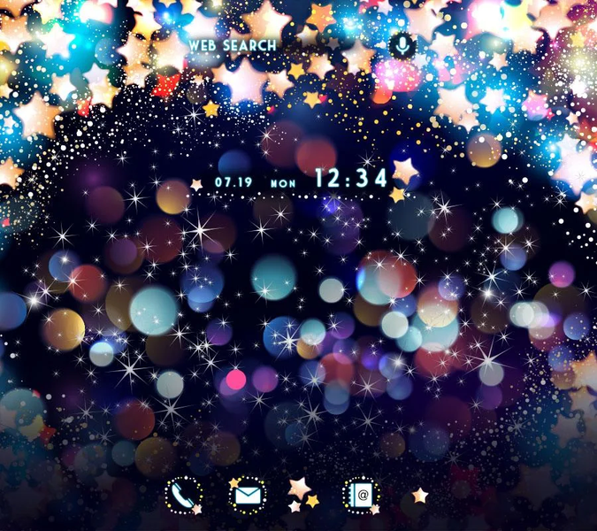 Sparkle Star Theme +HOME - عکس برنامه موبایلی اندروید