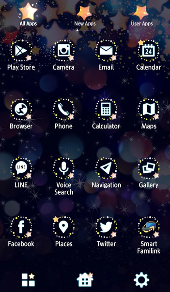 Sparkle Star Theme +HOME - عکس برنامه موبایلی اندروید