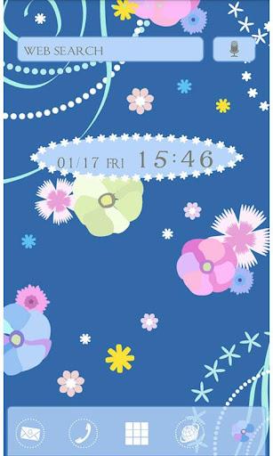 Flower Theme Periwinkle Orchid - Image screenshot of android app